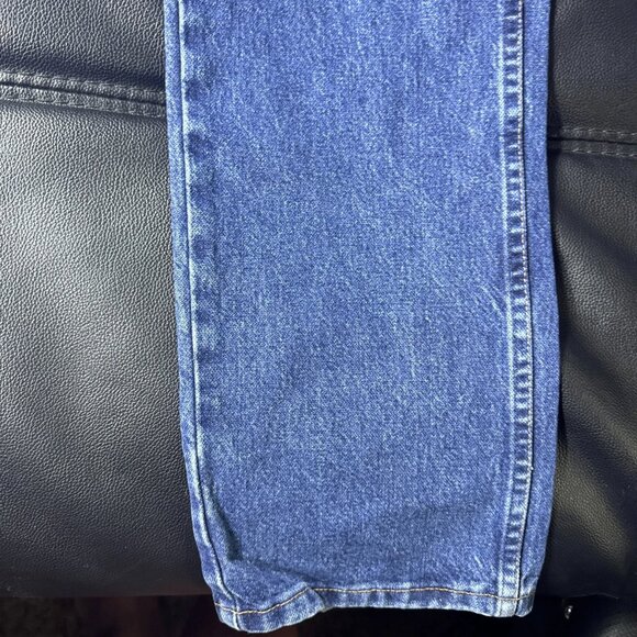 Wrangler Men's Straight Jeans Medium Wash Blue Denim Slash Pocket Classic 9x36 - Picture 8 of 13